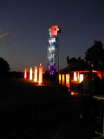 Lichtershow beim 3. Cottbuser Ostseefest am Aussichtsturm